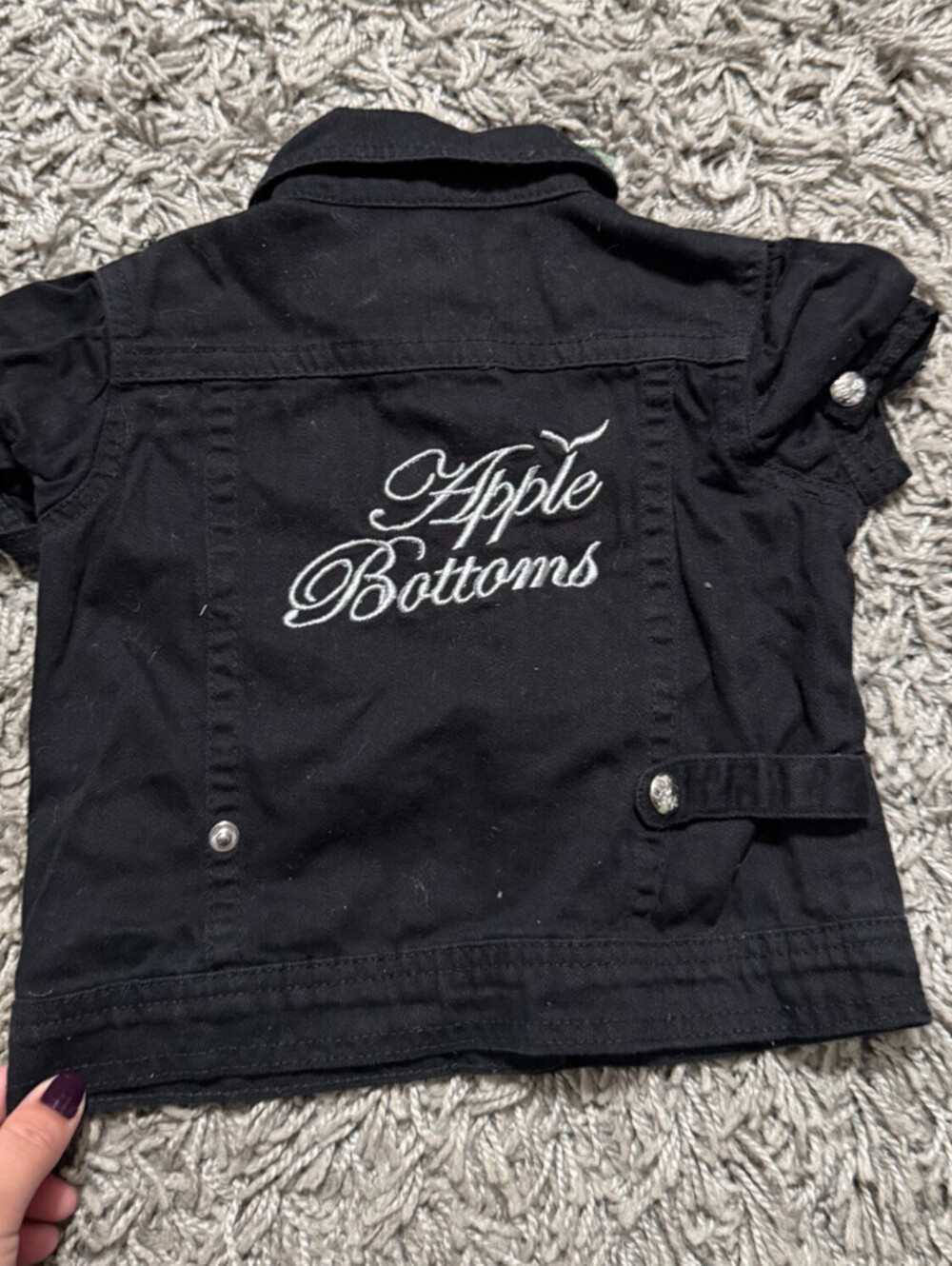 Apple Bottom Jeans Y2K Baby Girl Embroidered Top Size 4T